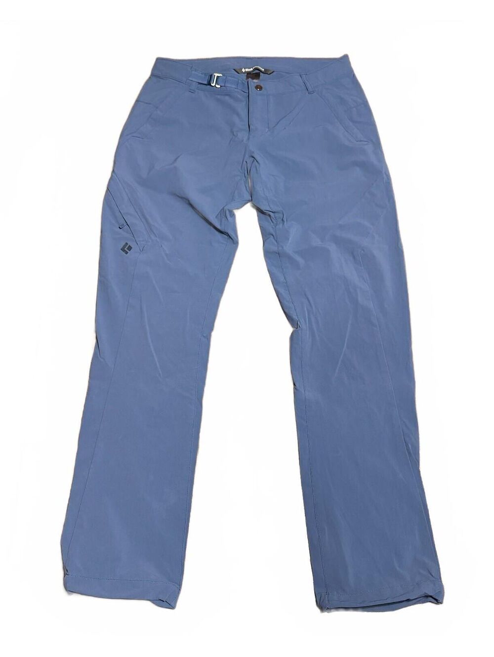 Black Diamond Womens Alpine Hiking Pants M Blue Climbing Stretch Belted Gorpcore